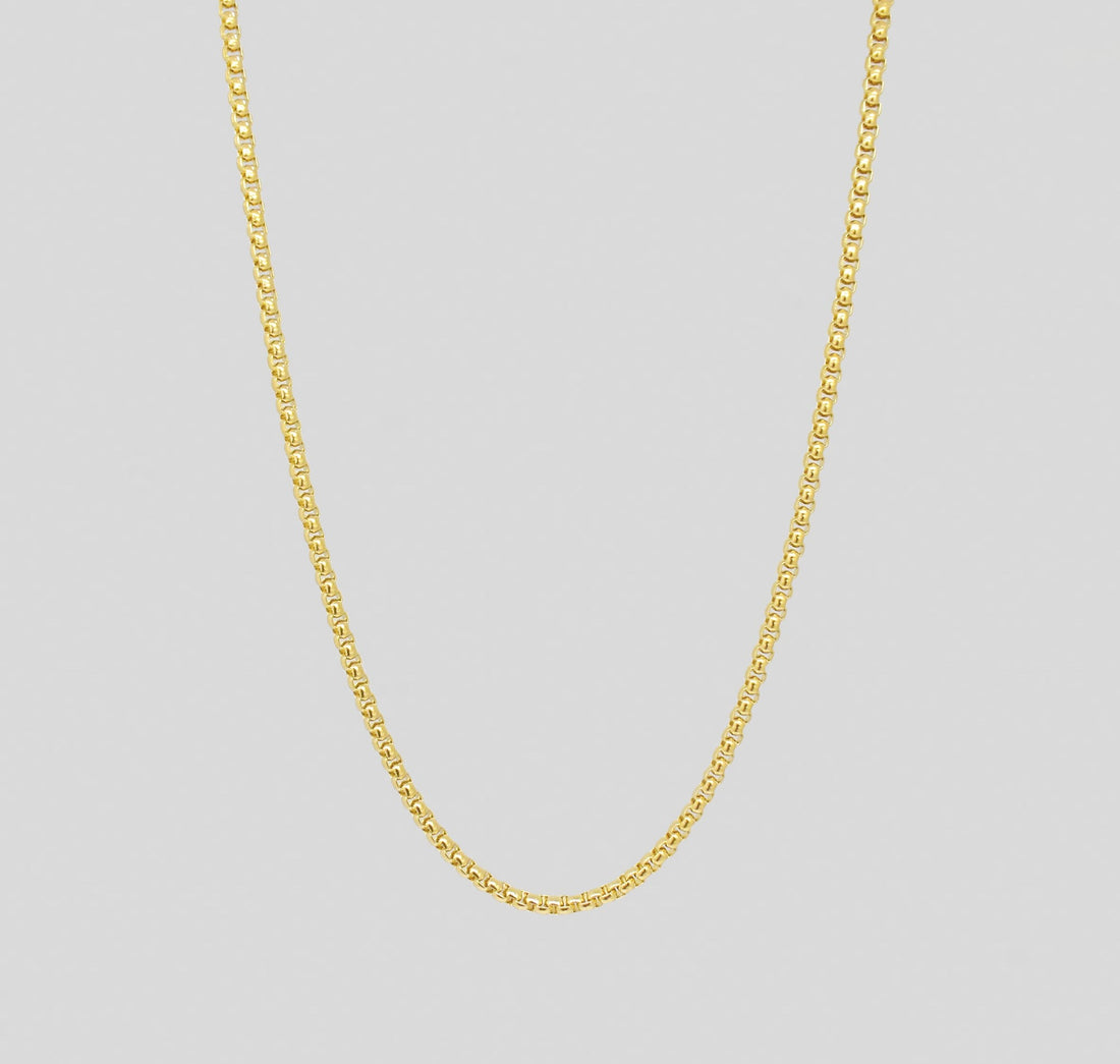 gold rolo chain necklace mens watereproof jewelry